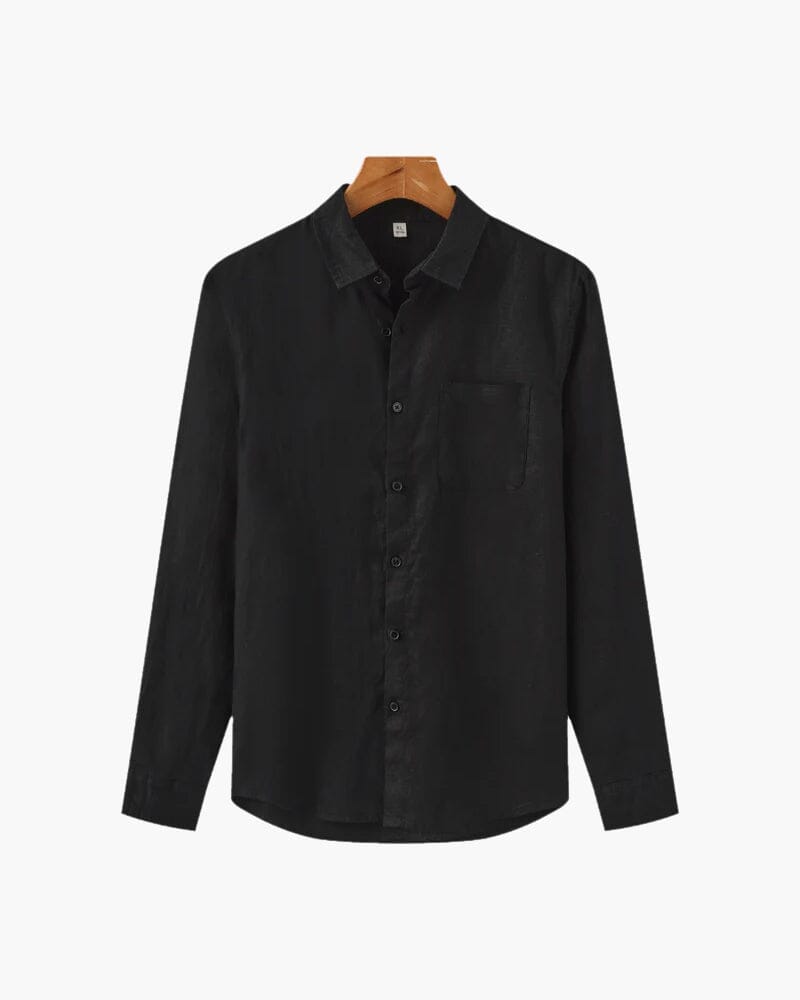 Cap Town 100% Linen Shirt Volk Noir S 
