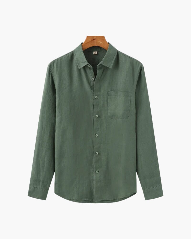 Cap Town 100% Linen Shirt Volk Vert S 