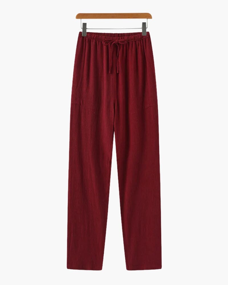 Marrakech - Slim Fit Linen Pants Volk Rouge S 