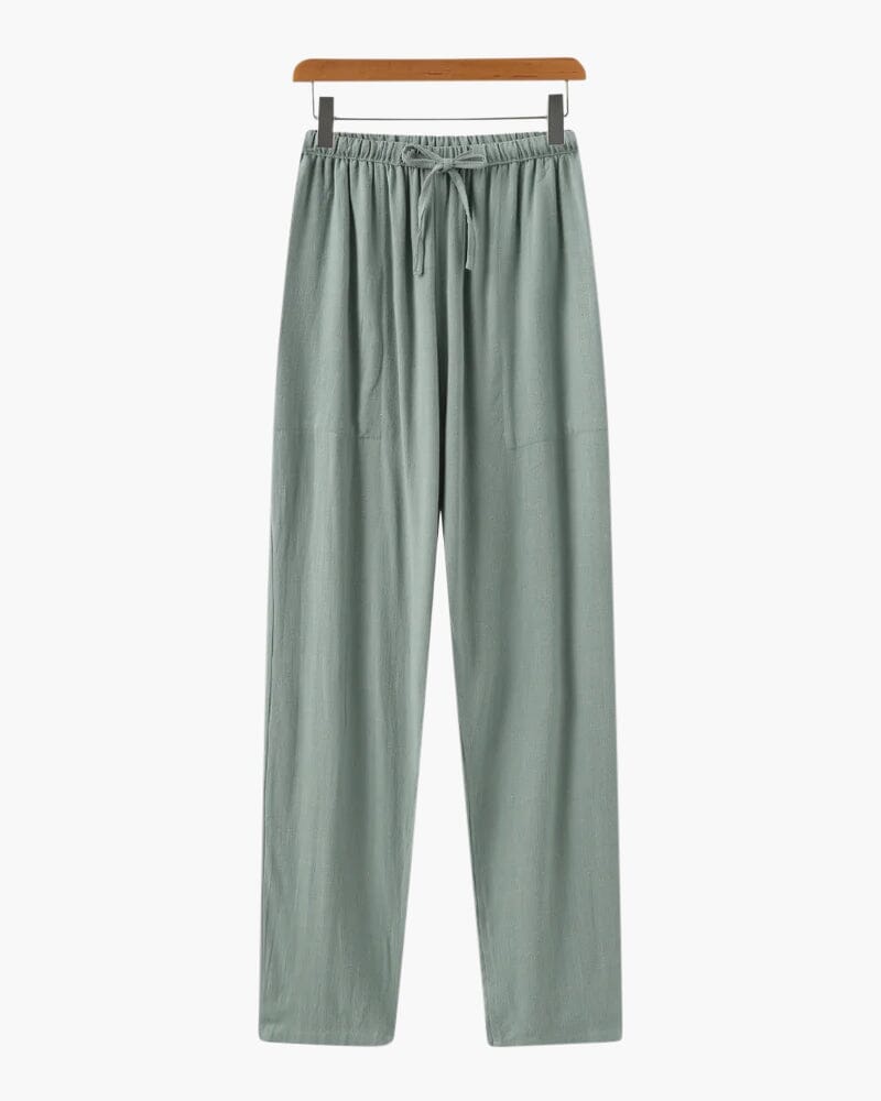Marrakech - Slim Fit Linen Pants Volk Vert S 