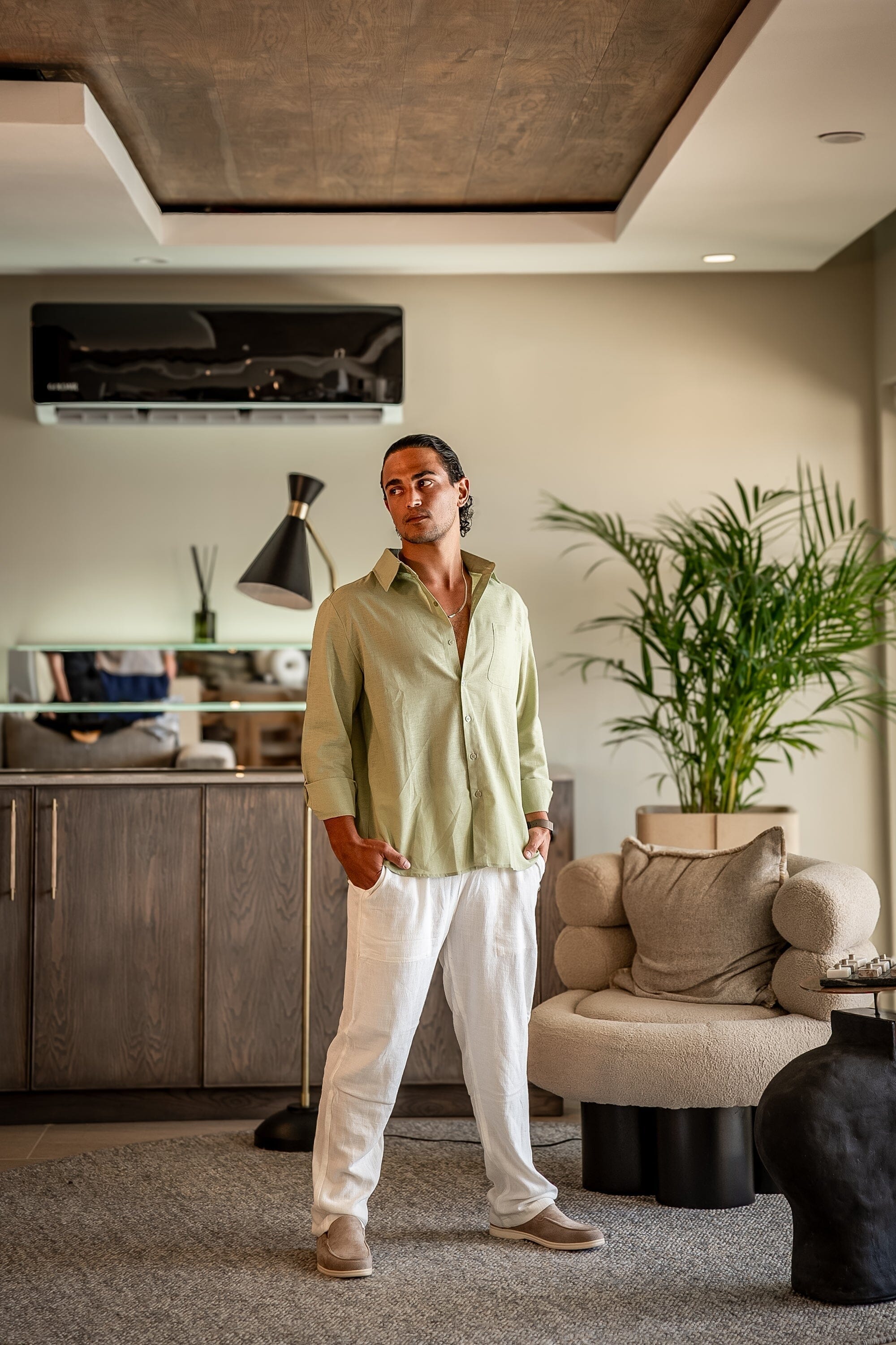 Old Money Linen Set (Long Sleeve) Volk 