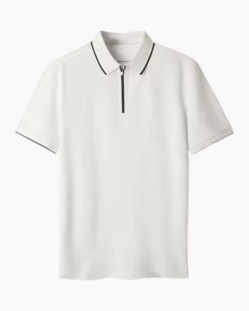 Ridgeway Zip Polo Volk Blanc Très Petit 